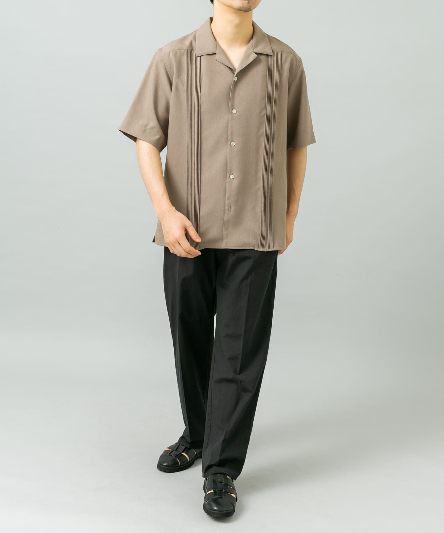 URBAN RESEARCH ROSSO「『セットアップ対応』『防シワ』サマーウール調キューバシャツ」|シャツ・ブラウス|