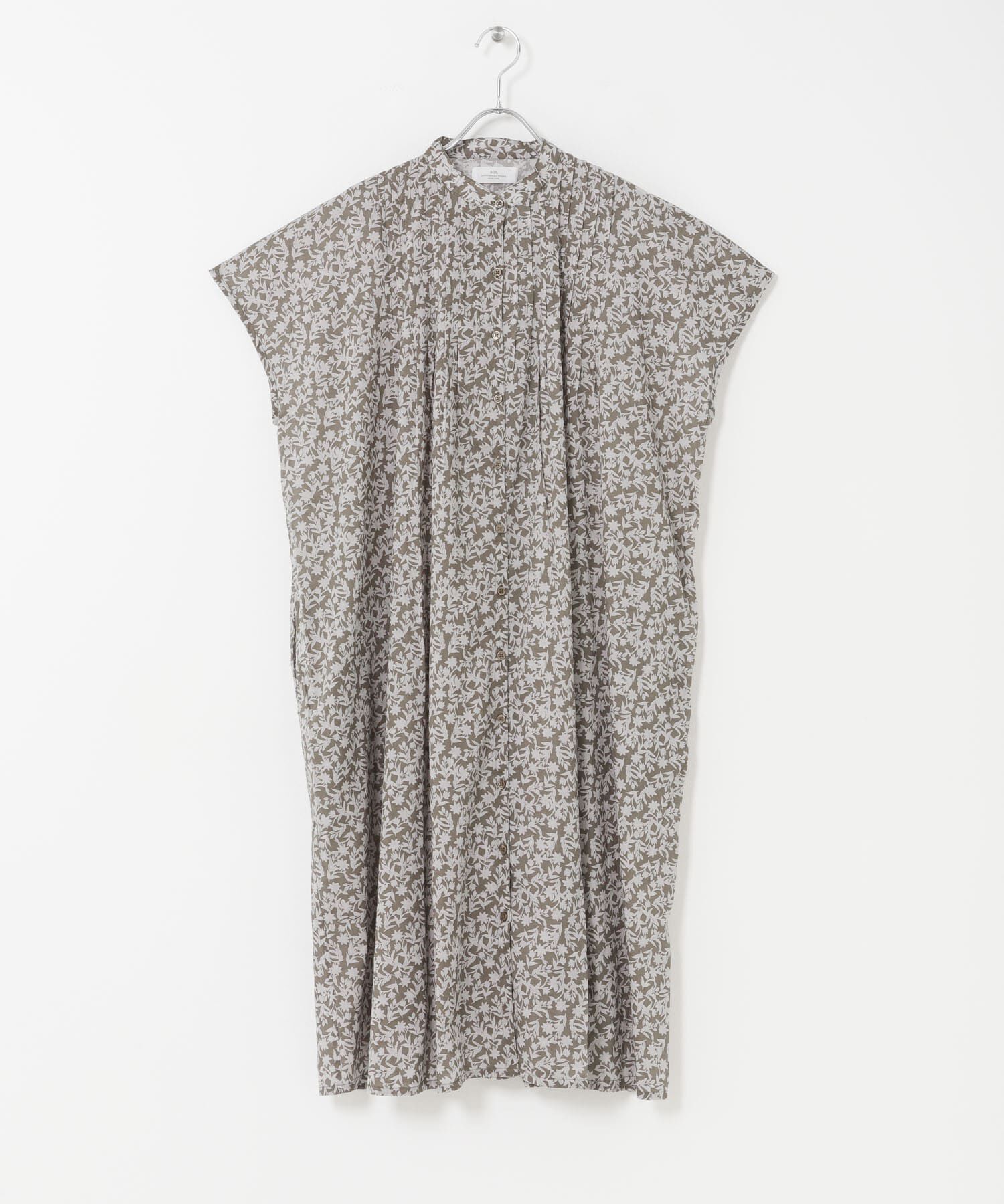 URBAN RESEARCH DOORS「SOIL　FLOWER PRINT DRESS」|その他|カーキ
