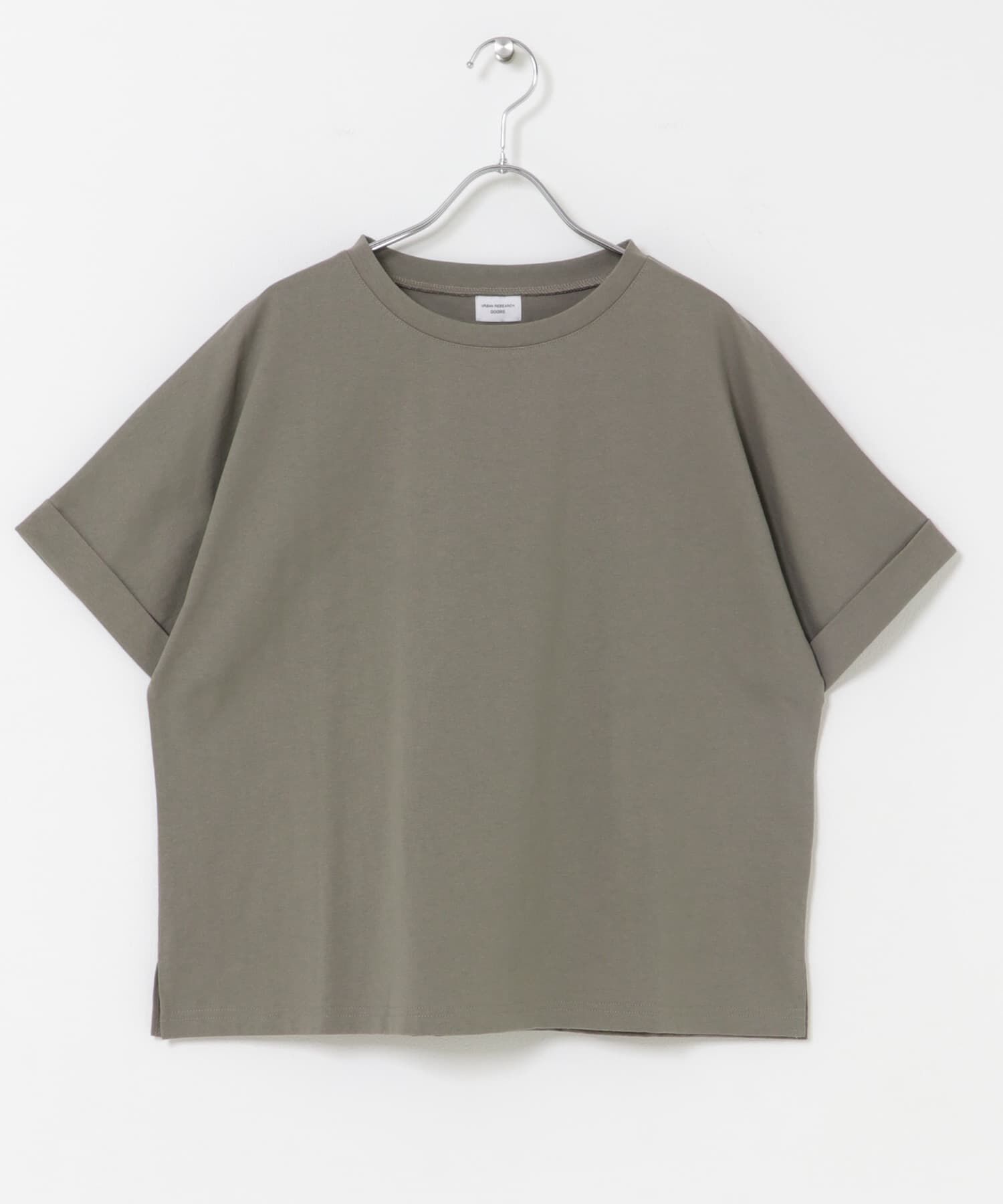 URBAN RESEARCH DOORS「『UR TECH』コットンロールスリーブプルオーバー」|Tシャツ・カットソー|