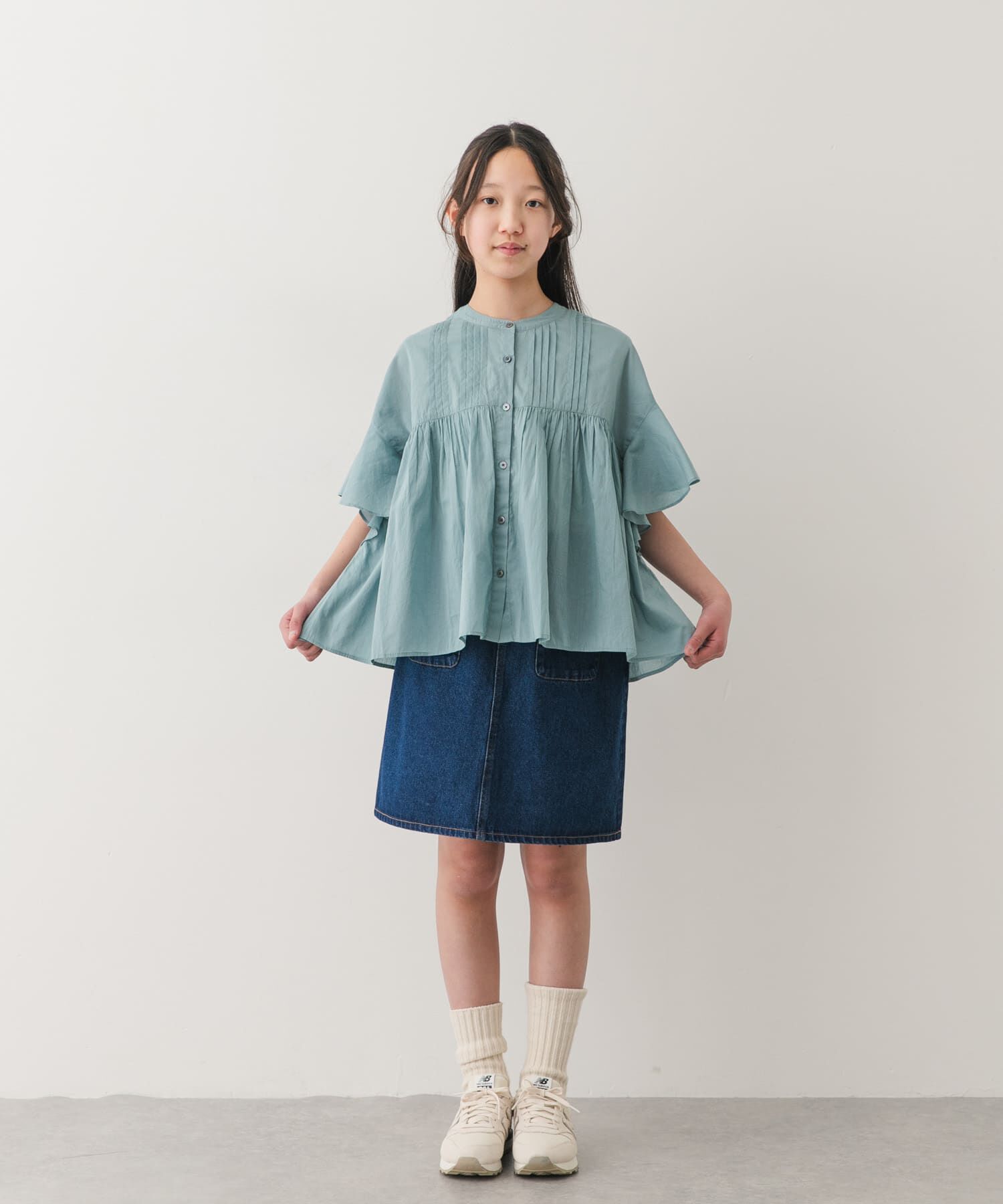 URBAN RESEARCH DOORS「『150サイズ』『親子リンク』コットンボイルピンタックブラウス(KIDS)」|その他|