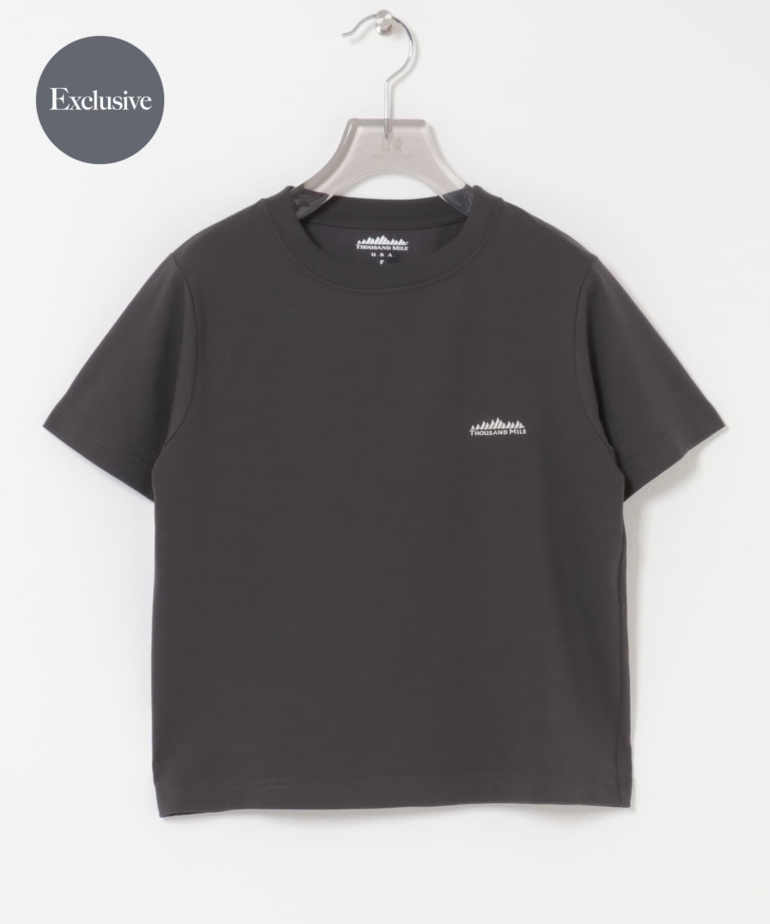 URBAN RESEARCH「『別注』THOUSAND MILE&times;URBAN RESEARCH　SHORT SLEEVE T-SHIRTS」|Tシャツ・カットソー|チャコールグレー
