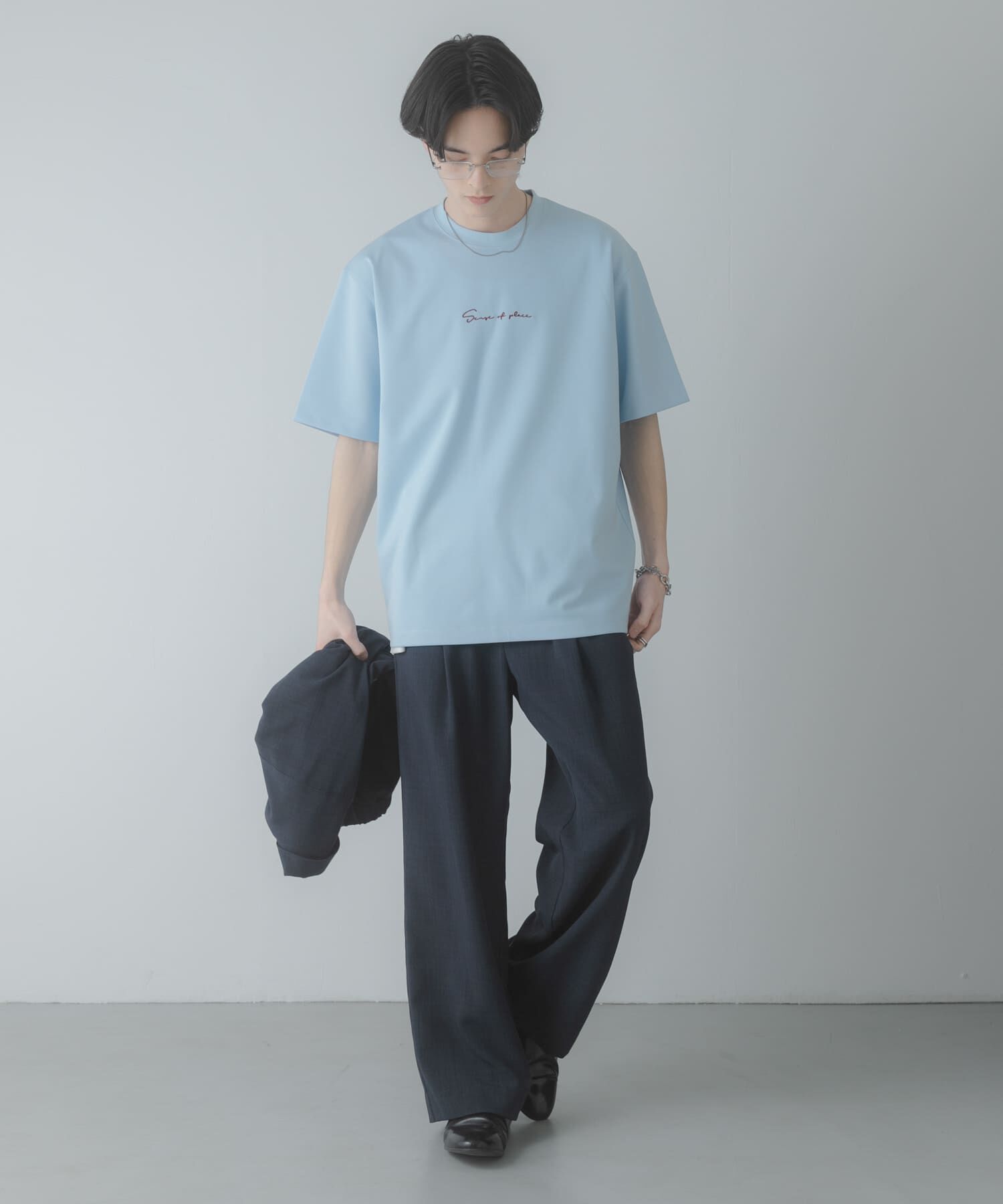 SENSE OF PLACE by URBAN RESEARCH「『一部WEB限定カラー』シシュウポンチショートスリーブTシャツ」|Tシャツ・カットソー|