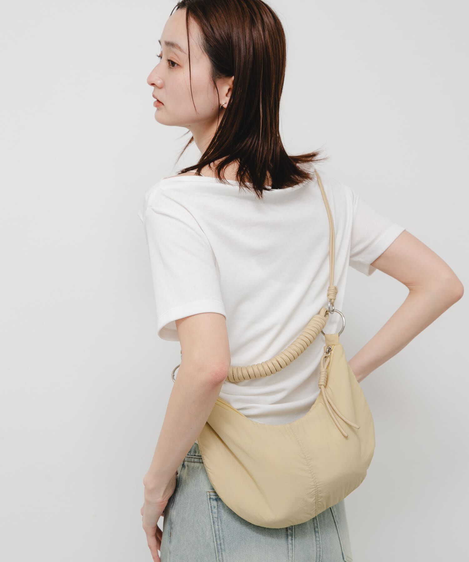 SENSE OF PLACE by URBAN RESEARCH「撥水 コードハンドルパフバッグ」|ハンドバッグ|