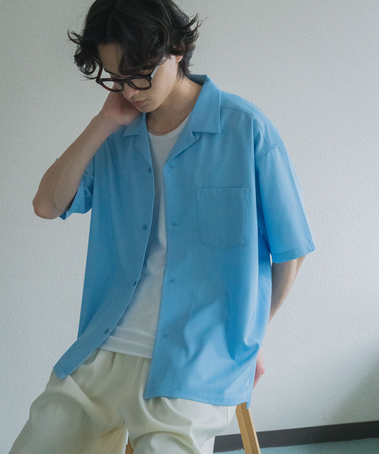 SENSE OF PLACE by URBAN RESEARCH「シャンブレーオープンカラーシャツ」|シャツ・ブラウス|