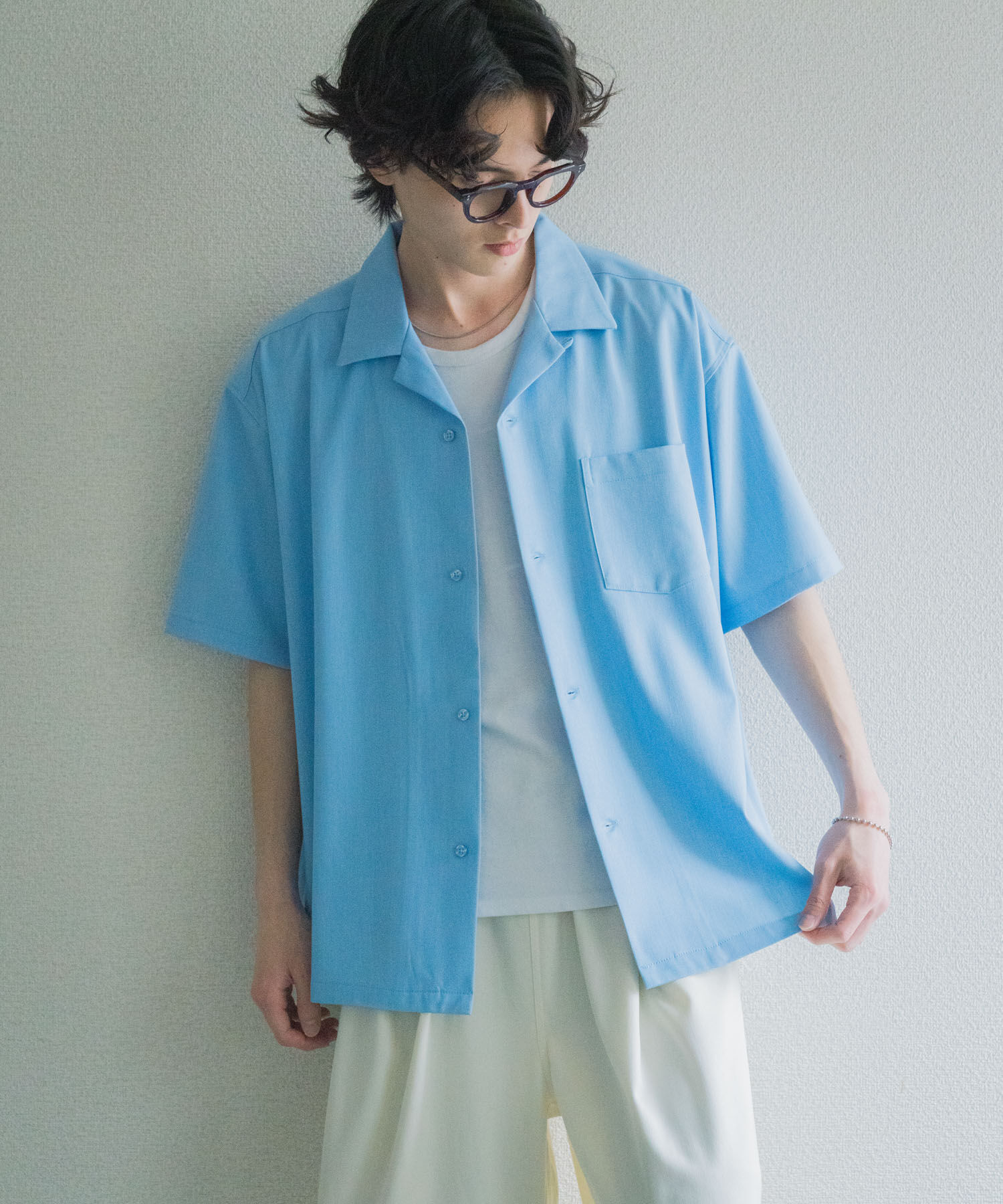 SENSE OF PLACE by URBAN RESEARCH「シャンブレーオープンカラーシャツ」|シャツ・ブラウス|
