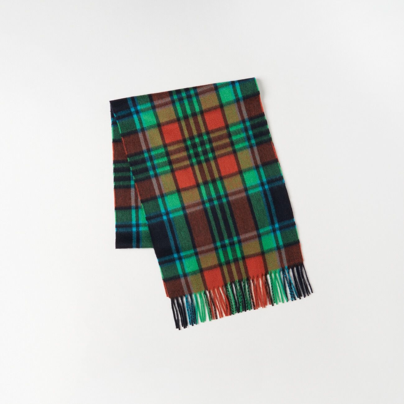  「Joshua Ellis CASHMERE CHECK MUFFLER」|マフラー|