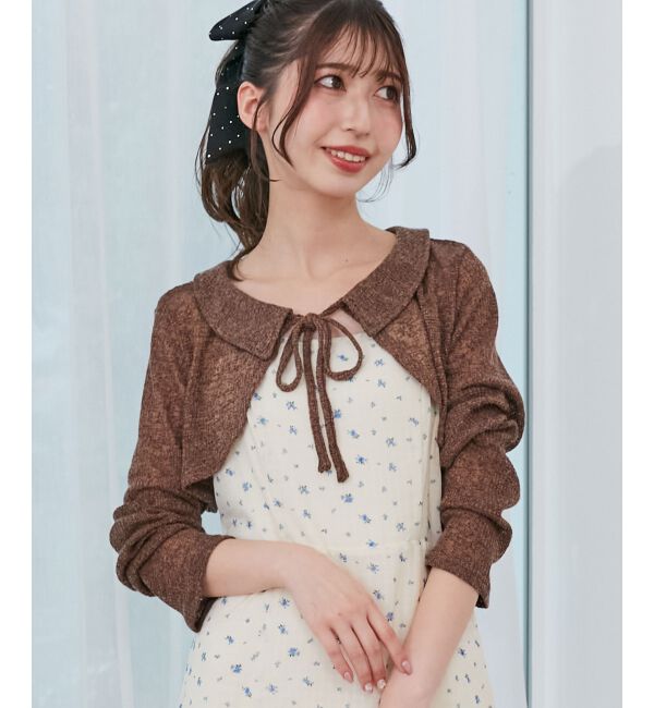  「ショートボレロセットキャミワンピース」|ワンピース|