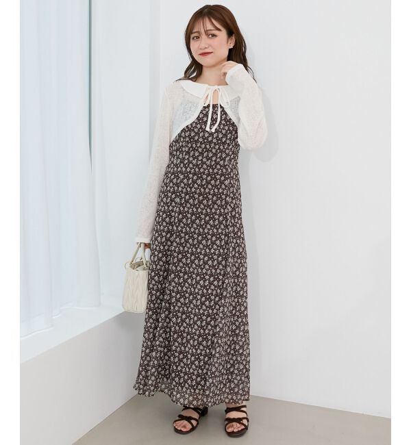  「ショートボレロセットキャミワンピース」|ワンピース|