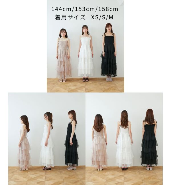  「パールチェーンキャミワンピース」|ワンピース|