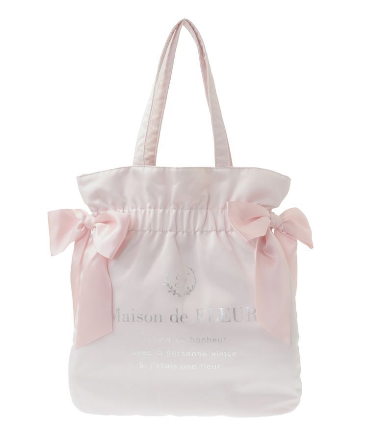 Maison de FLEUR「ダブルリボンギャザートートバッグ」|トートバッグ|