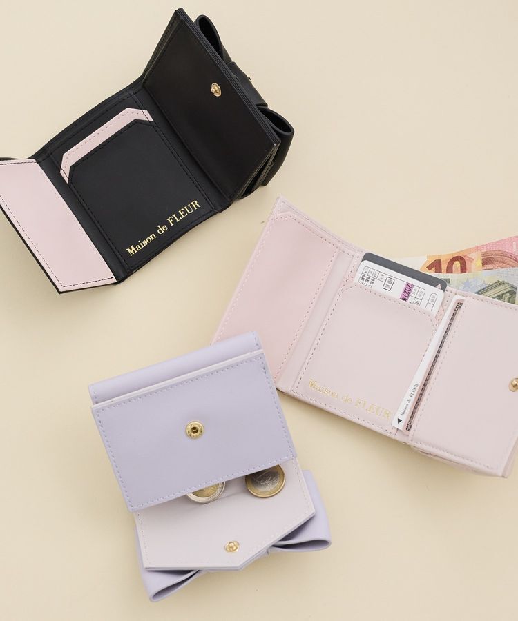 Maison de FLEUR「ベルトリボンプチウォレット」|財布|
