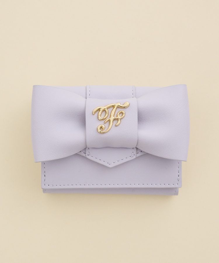 Maison de FLEUR「ベルトリボンプチウォレット」|財布|ラベンダー