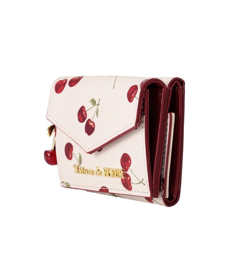 Maison de FLEUR「リーフ付きチェリープチウォレット」|財布|