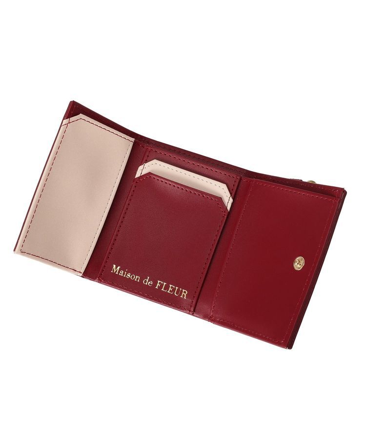 Maison de FLEUR「リーフ付きチェリープチウォレット」|財布|