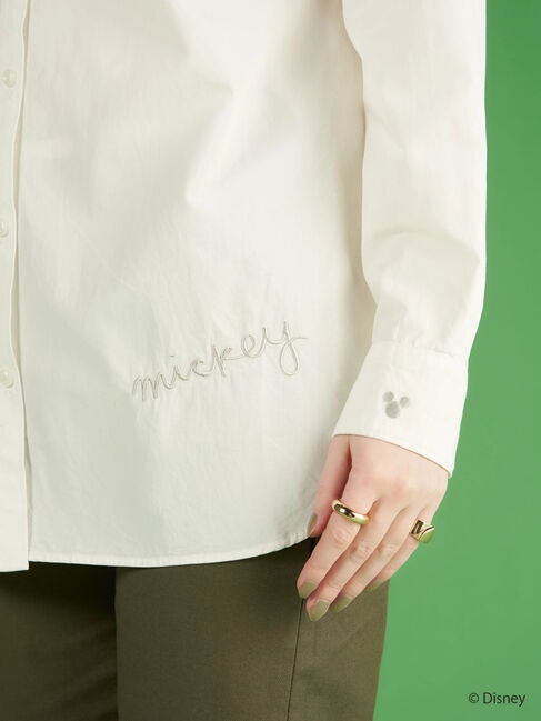  「ベーシックスリムシャツ/Mickey」|シャツ・ブラウス|
