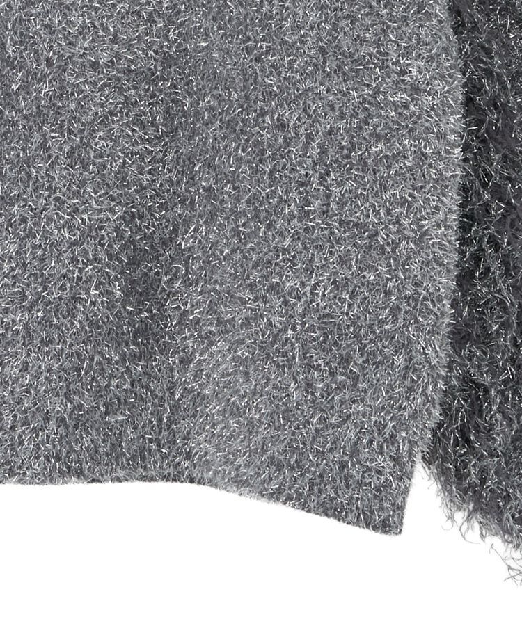 Green Parks「・furry rate ラメフェザー袖フリンジニット」|ニット・セーター|