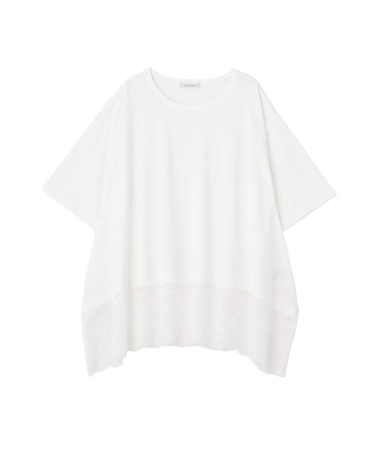 Green Parks「裾イレヘムレースプルオーバー」|Tシャツ・カットソー|