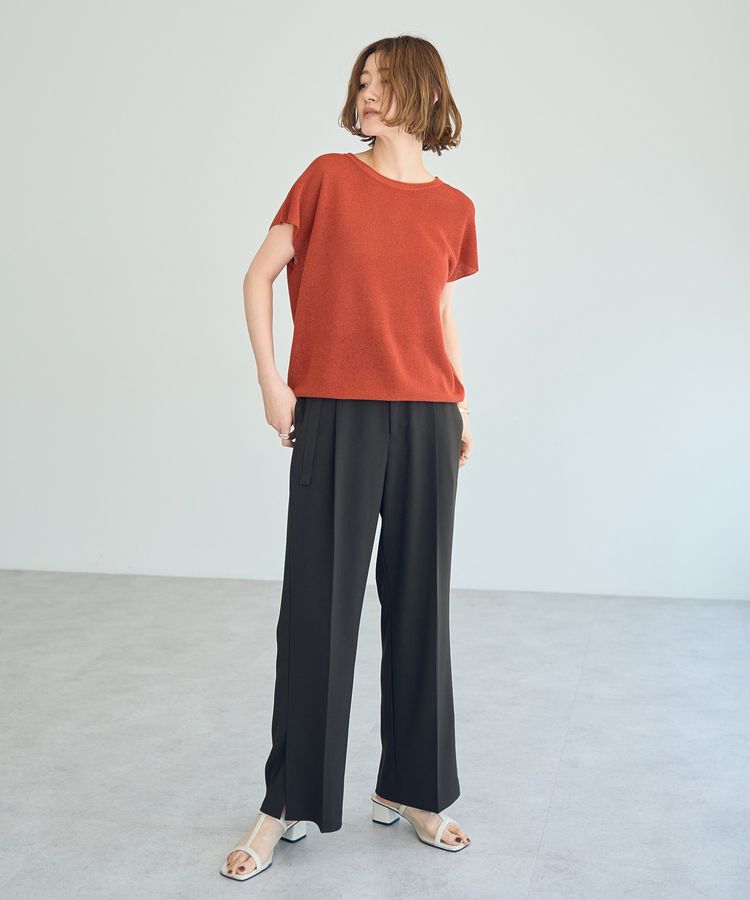 YECCA VECCA「ベルト付きタックストレートパンツ」|その他|