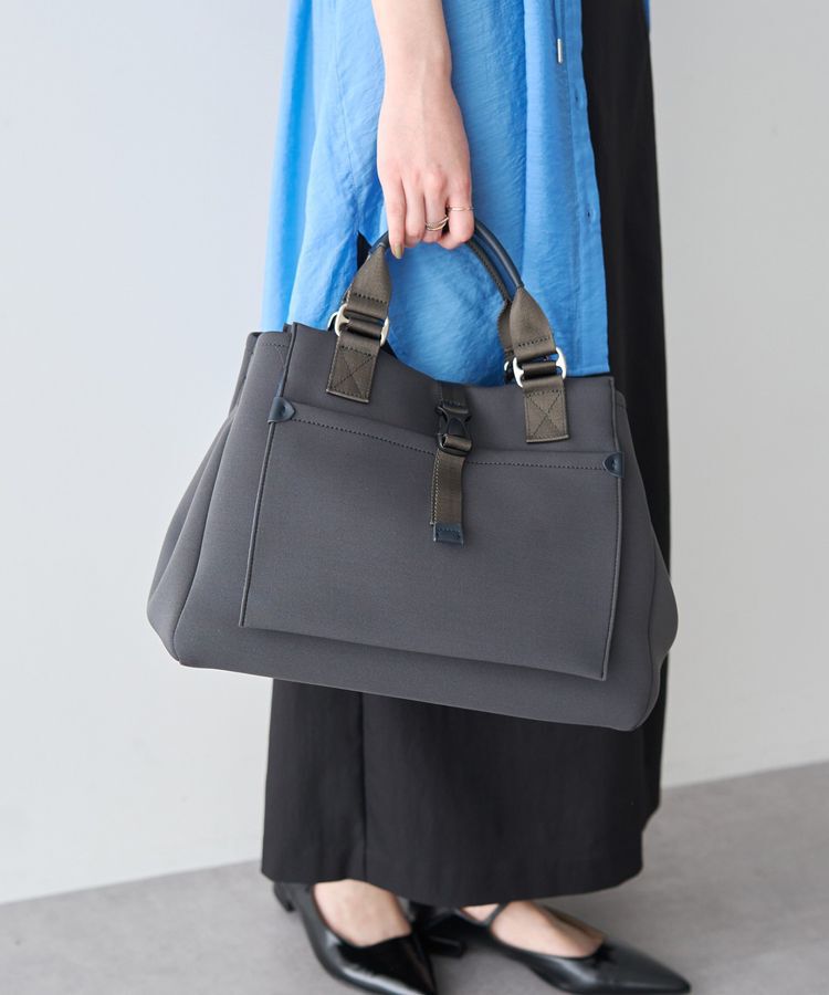 YECCA VECCA「【story.】NP WIDE TOTE L」|トートバッグ|Charcoal Gray