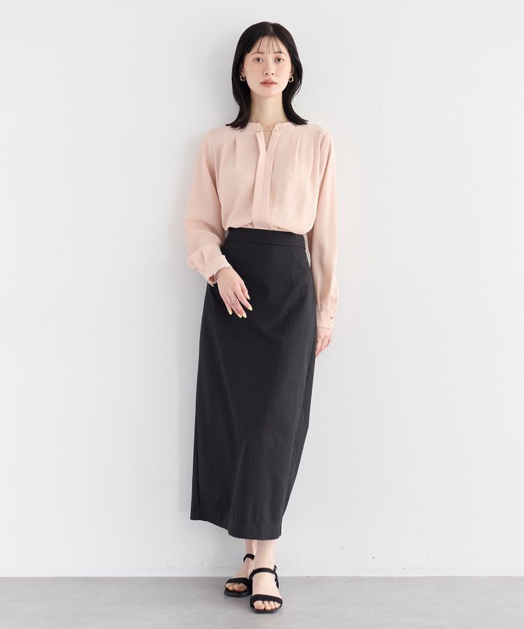YECCA VECCA「ロングナロースカート」|タイト|