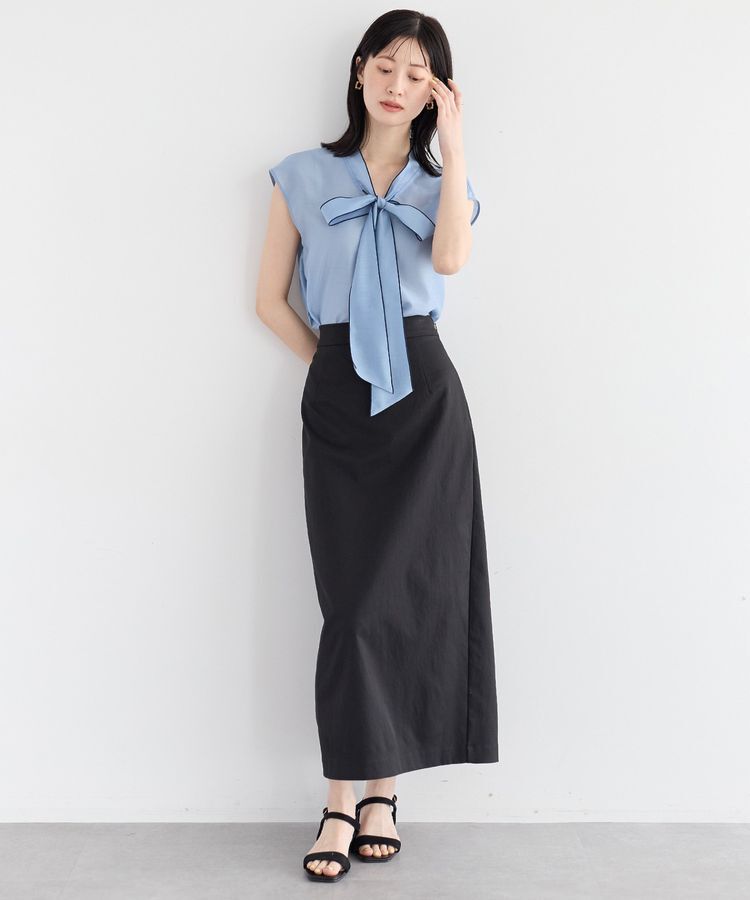 YECCA VECCA「ロングナロースカート」|タイト|