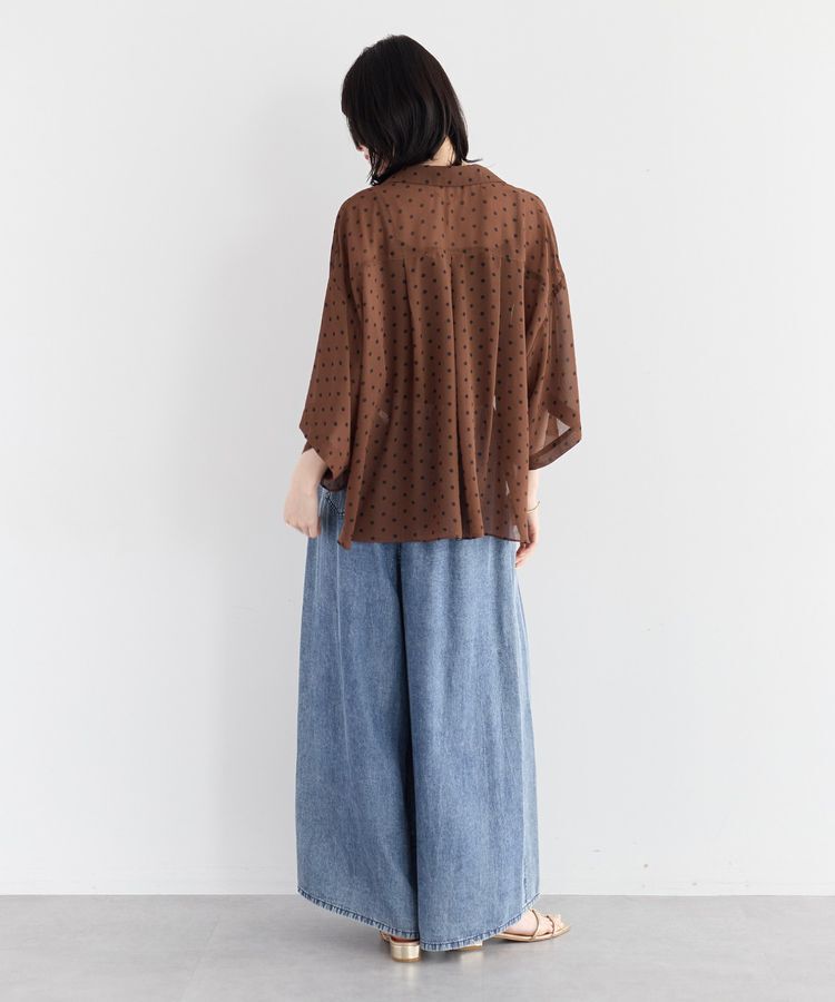 YECCA VECCA「バイオ加工ヴィンテージデニムワイドパンツ」|デニム|