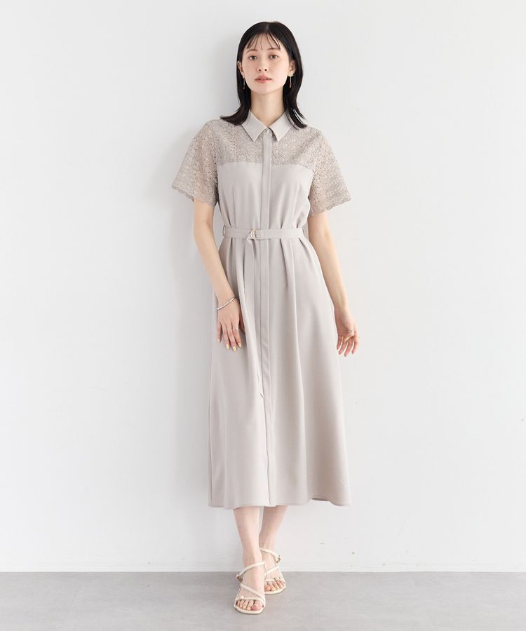 YECCA VECCA「レース切替ワンピース」|ワンピース|