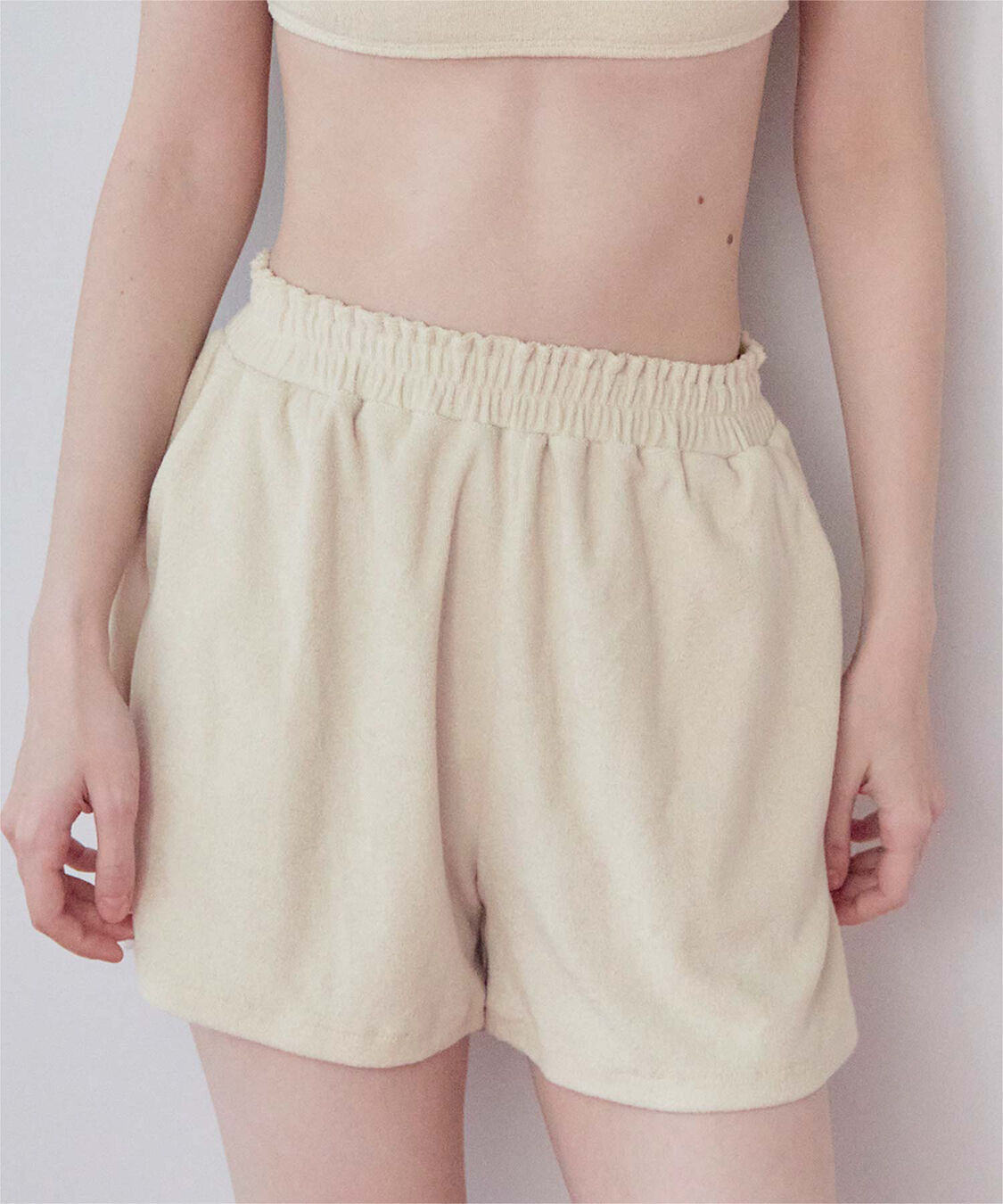 SEA DRESS「パイル素材ショートパンツ」|ショーツ|オフホワイト