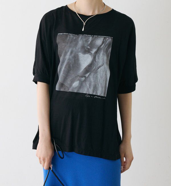  「シアーフォトプリントTシャツ」|プルオーバー|