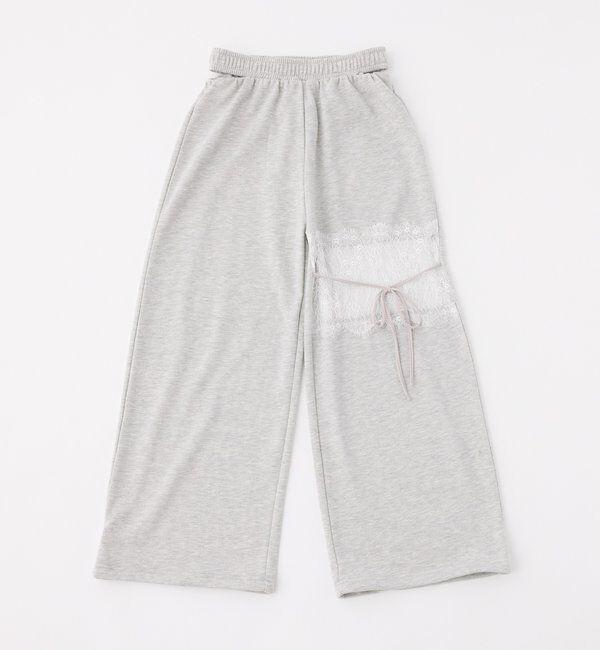  「ウエストレースカットパンツ」|その他|グレー