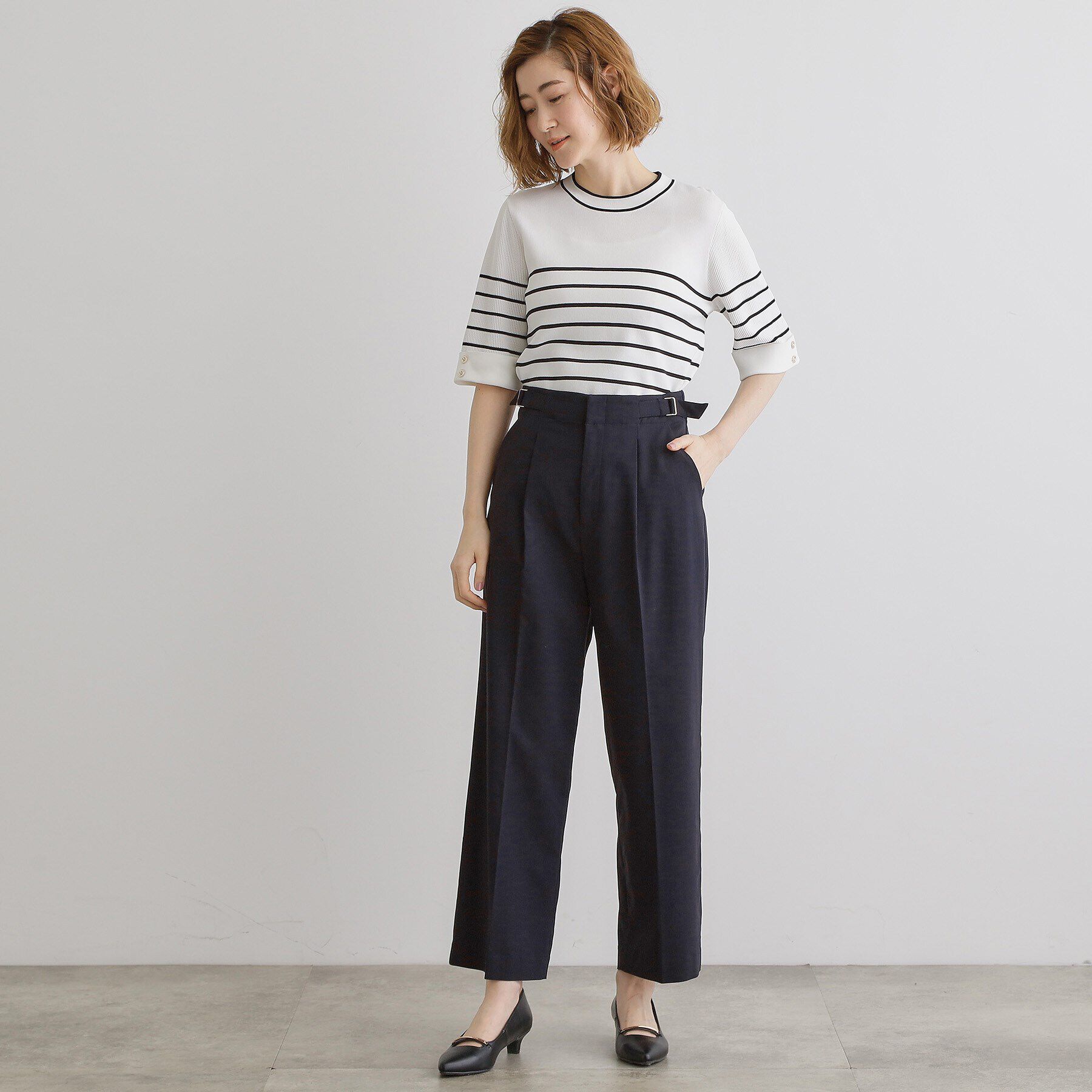 grove「【接触冷感】ハイパーストレッチワイドパンツ」|その他|