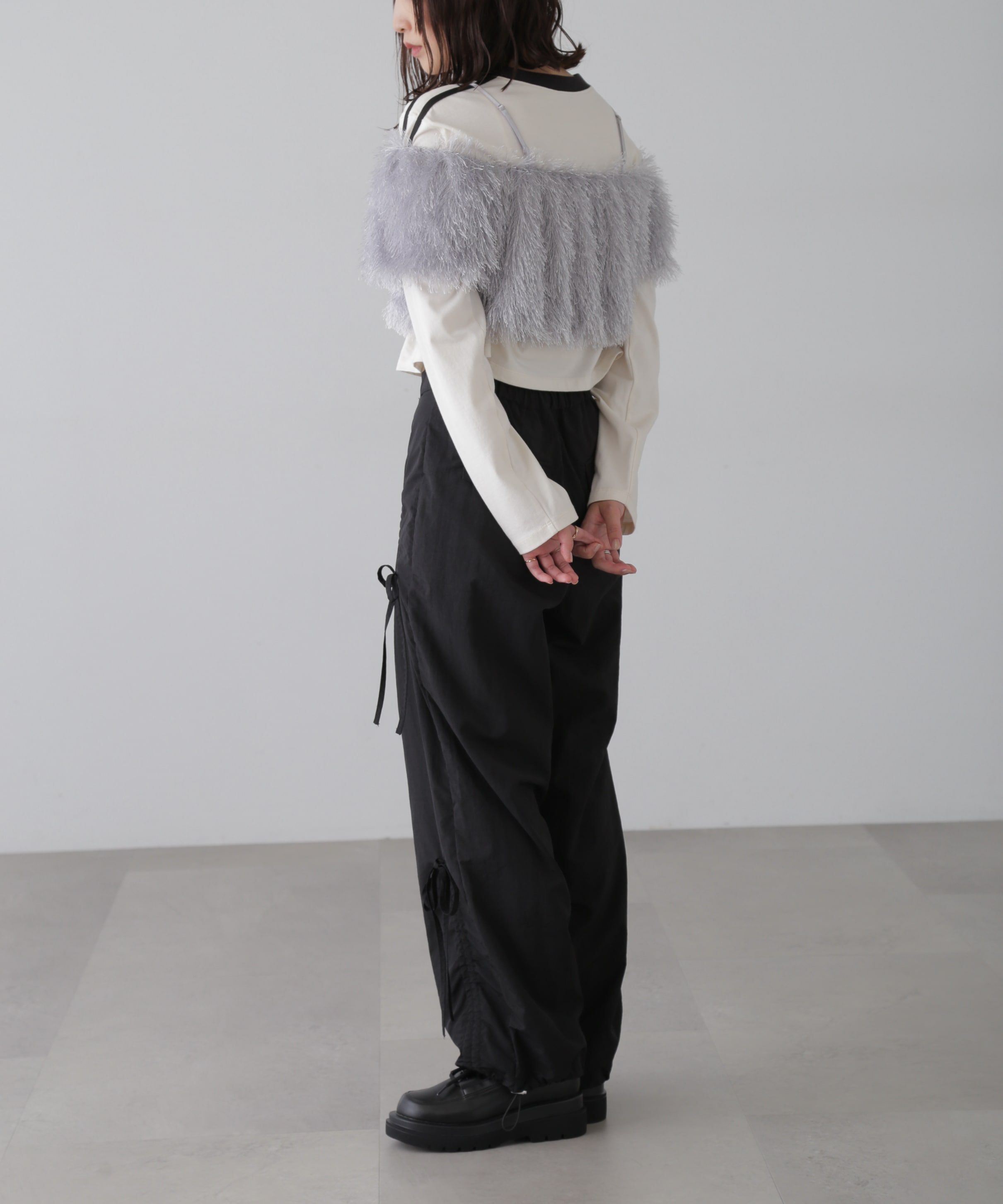  「［FB限定］シャギーバルーンオフショルビスチェ」|シャツ・ブラウス|