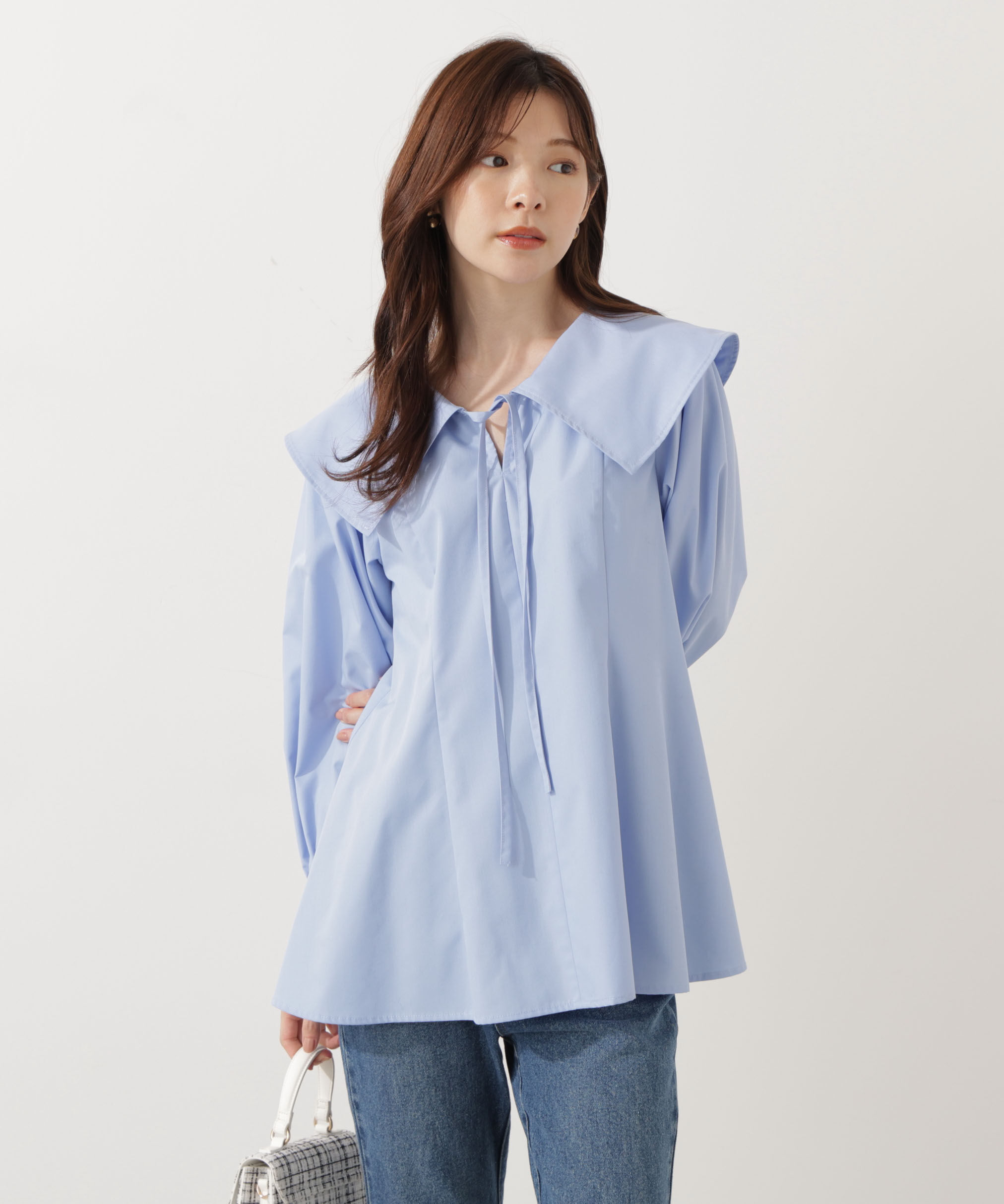 PROPORTION BODY DRESSING「ビッグカラーブラウス」|シャツ・ブラウス|