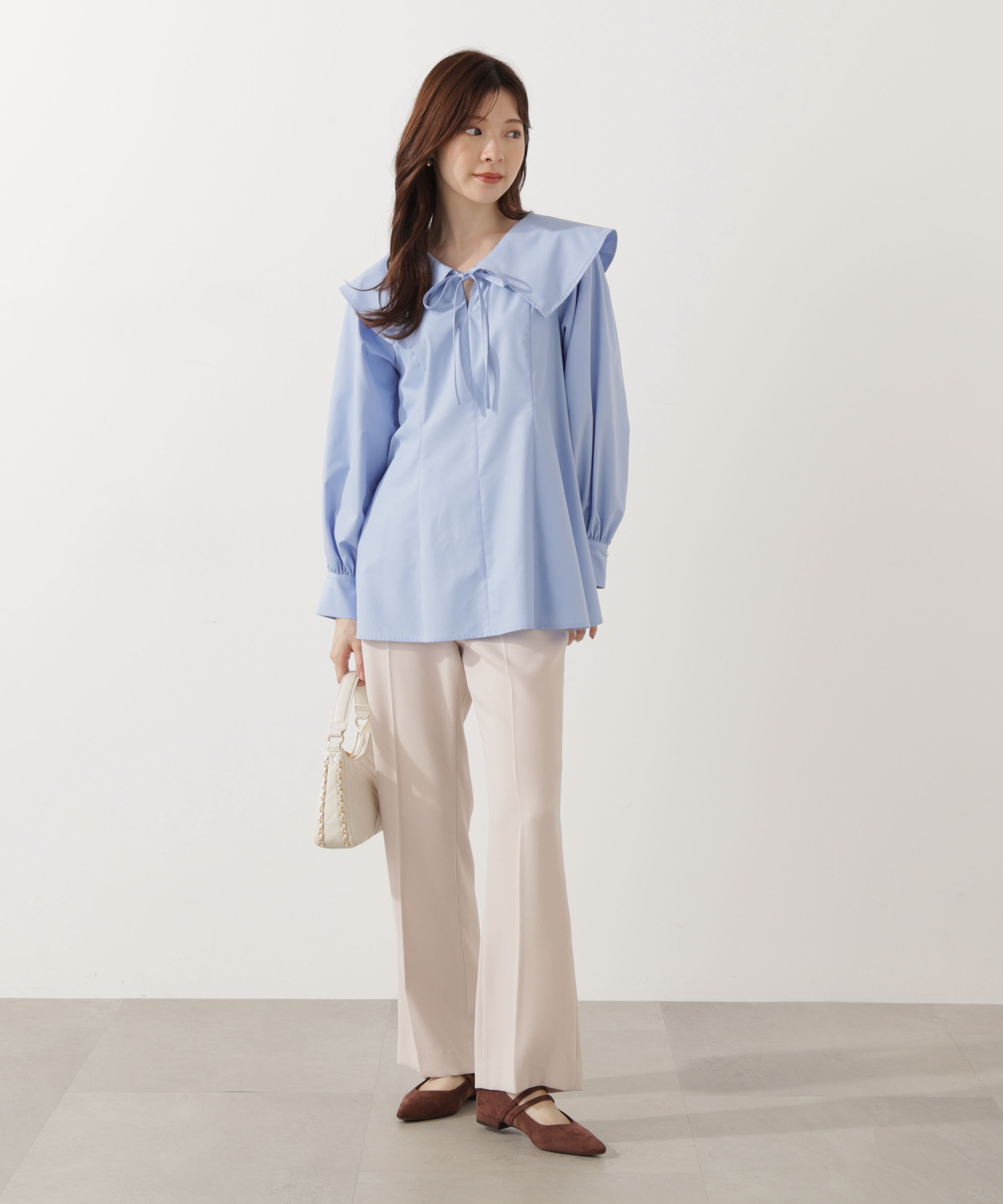 PROPORTION BODY DRESSING「ビッグカラーブラウス」|シャツ・ブラウス|