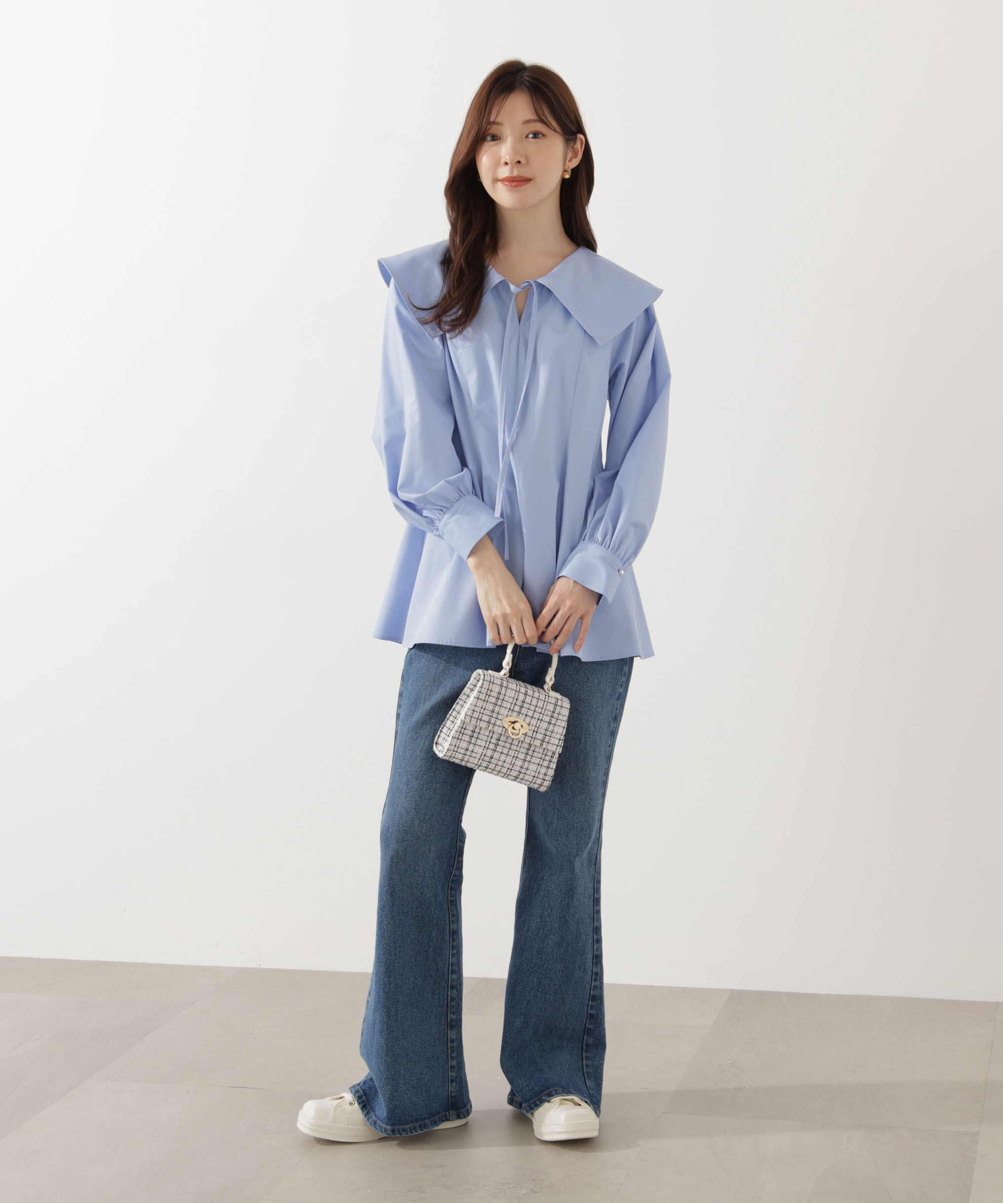 PROPORTION BODY DRESSING「ビッグカラーブラウス」|シャツ・ブラウス|