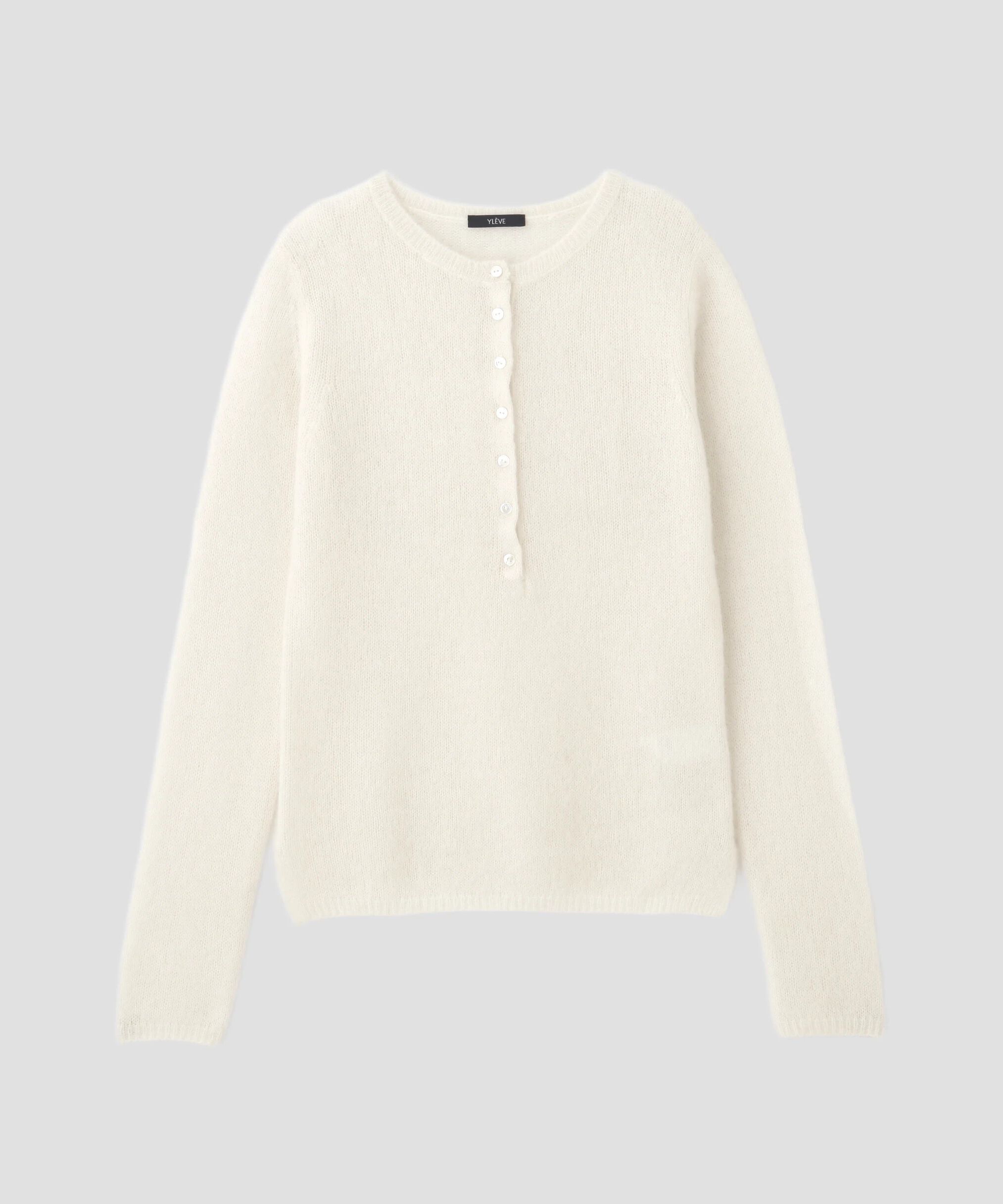 YLEVE 「YLEVE / FAIRY ALPACA KNIT HENLY NECK」|ニット・セーター|