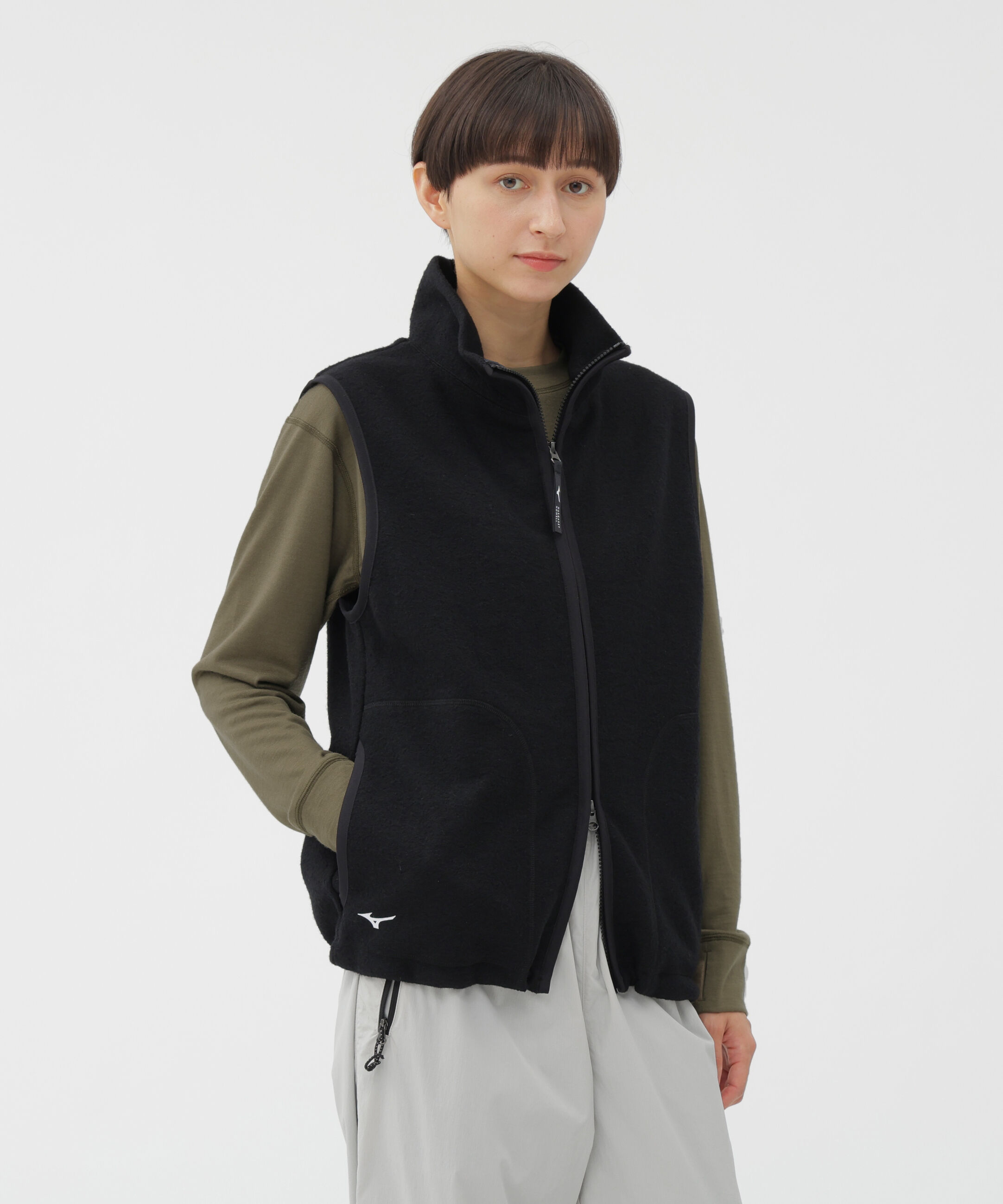  「WOOL NYLON COMPRESSED JERSEY BLOUSON」|その他|BLACK
