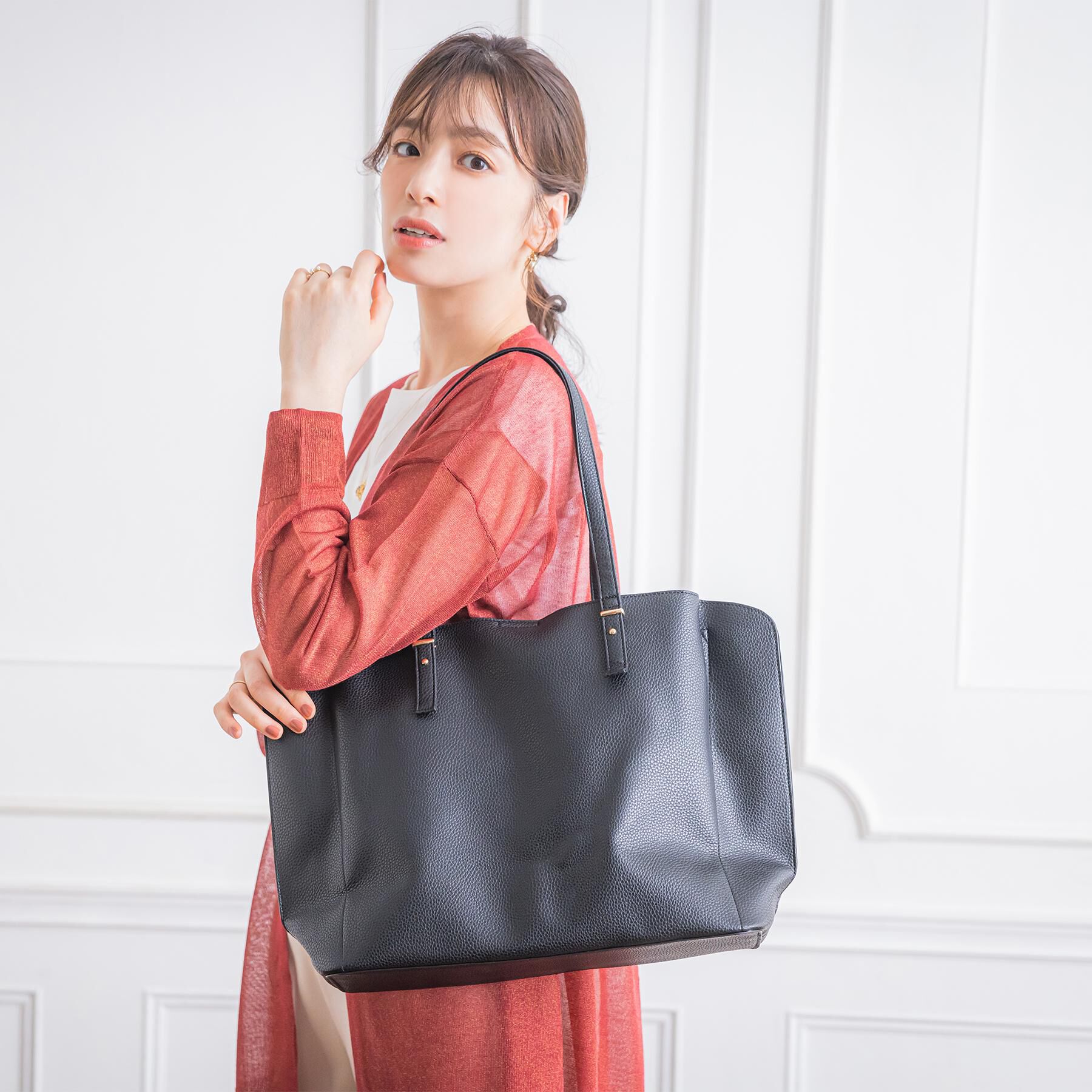 ITS&rsquo;DEMO「＜かるバッグ＞横型A4トート【通勤／PC対応】」|トートバッグ|
