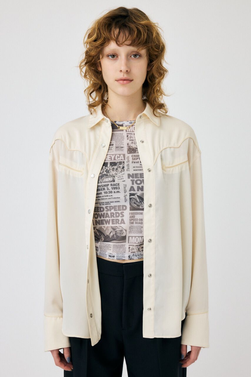 MOUSSY「WESTERN シャツ」|シャツ・ブラウス|O/WHT1
