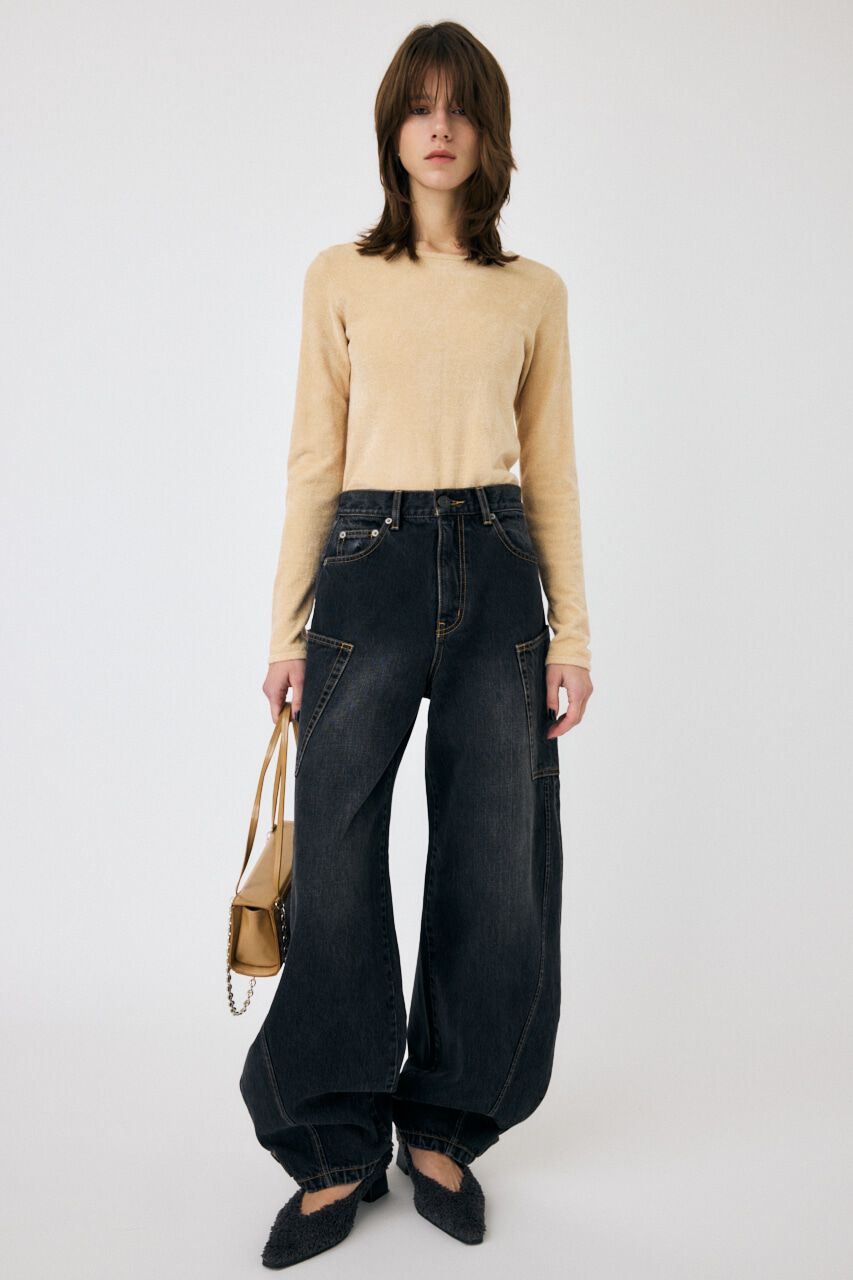 MOUSSY「VELOUR TOUCH ロングスリーブトップス」|ニット・セーター|