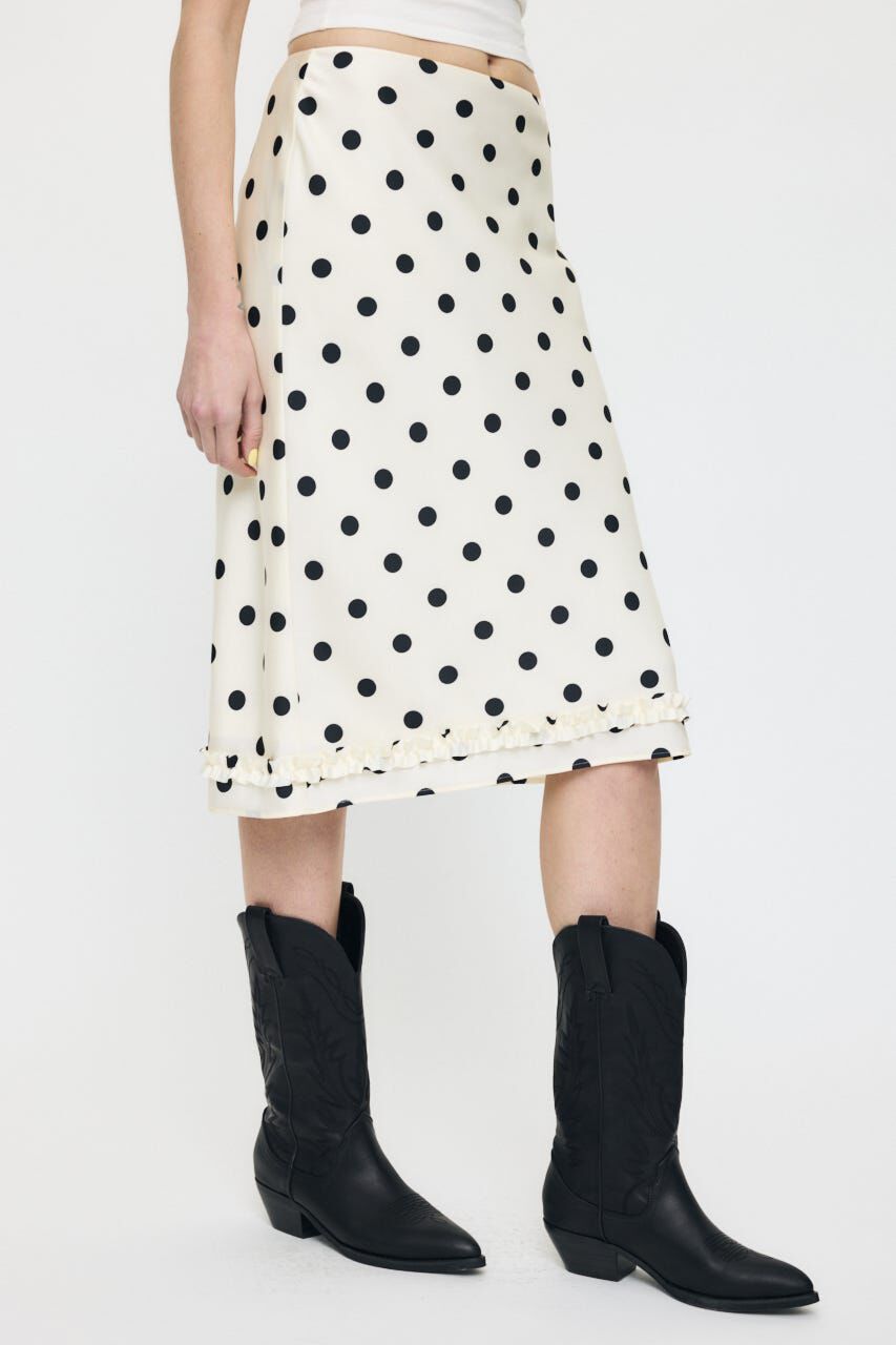 MOUSSY「SATIN DOT スカート」|スカート|
