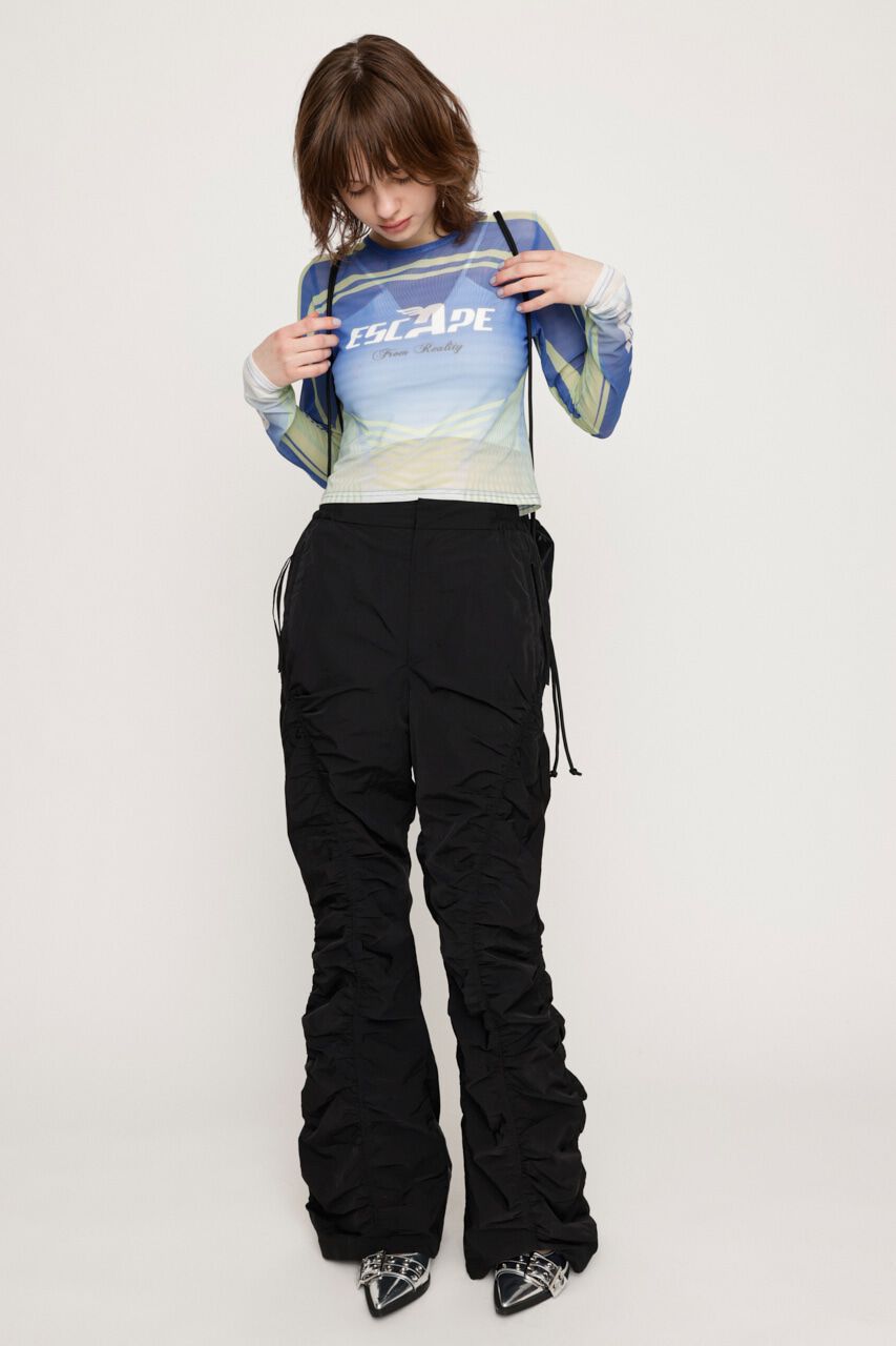 SLY「ASYMMETRY GATHER パンツ」|その他|