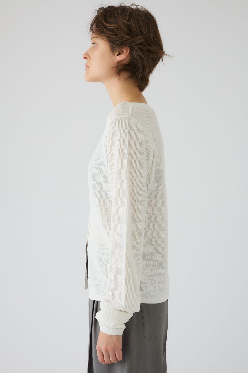 RIM.ARK 「Tuck rib knit CD」|カーディガン|