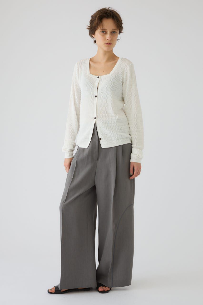 RIM.ARK 「Tuck rib knit CD」|カーディガン|