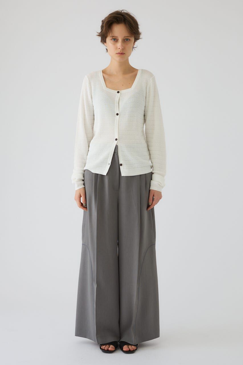 RIM.ARK 「Tuck rib knit CD」|カーディガン|