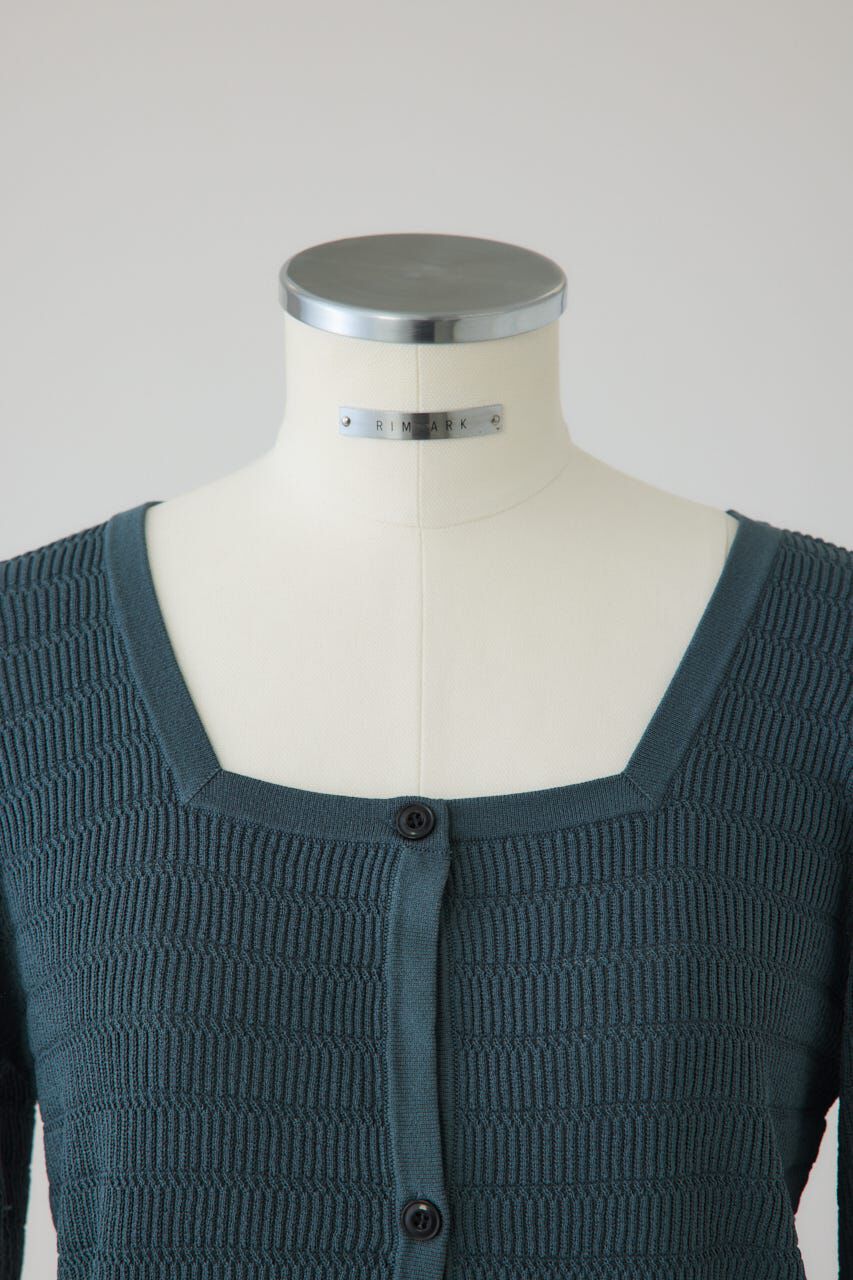 RIM.ARK 「Tuck rib knit CD」|カーディガン|