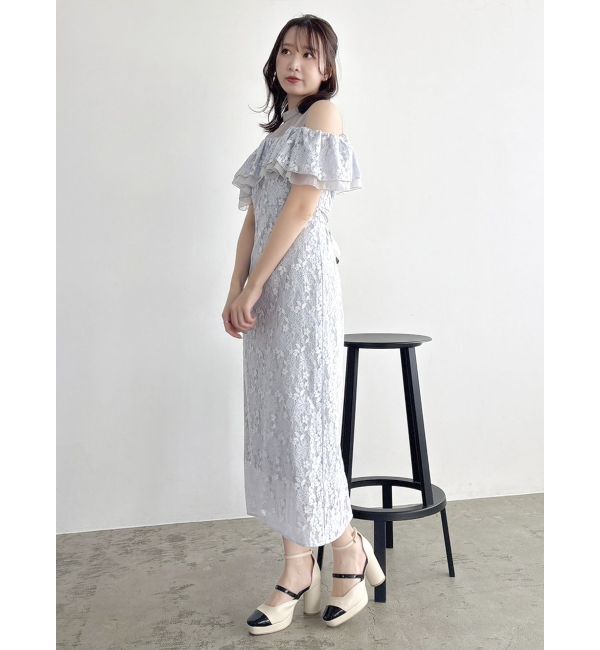 dazzlin「【藤井サチコラボ】オフショルレースドレス」|ドレス|