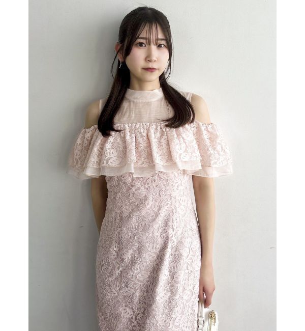 dazzlin「【藤井サチコラボ】オフショルレースドレス」|ドレス|
