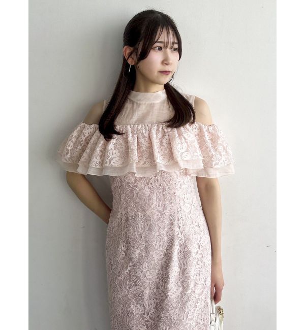 dazzlin「【藤井サチコラボ】オフショルレースドレス」|ドレス|