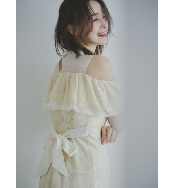 dazzlin「【藤井サチコラボ】オフショルレースドレス」|ドレス|